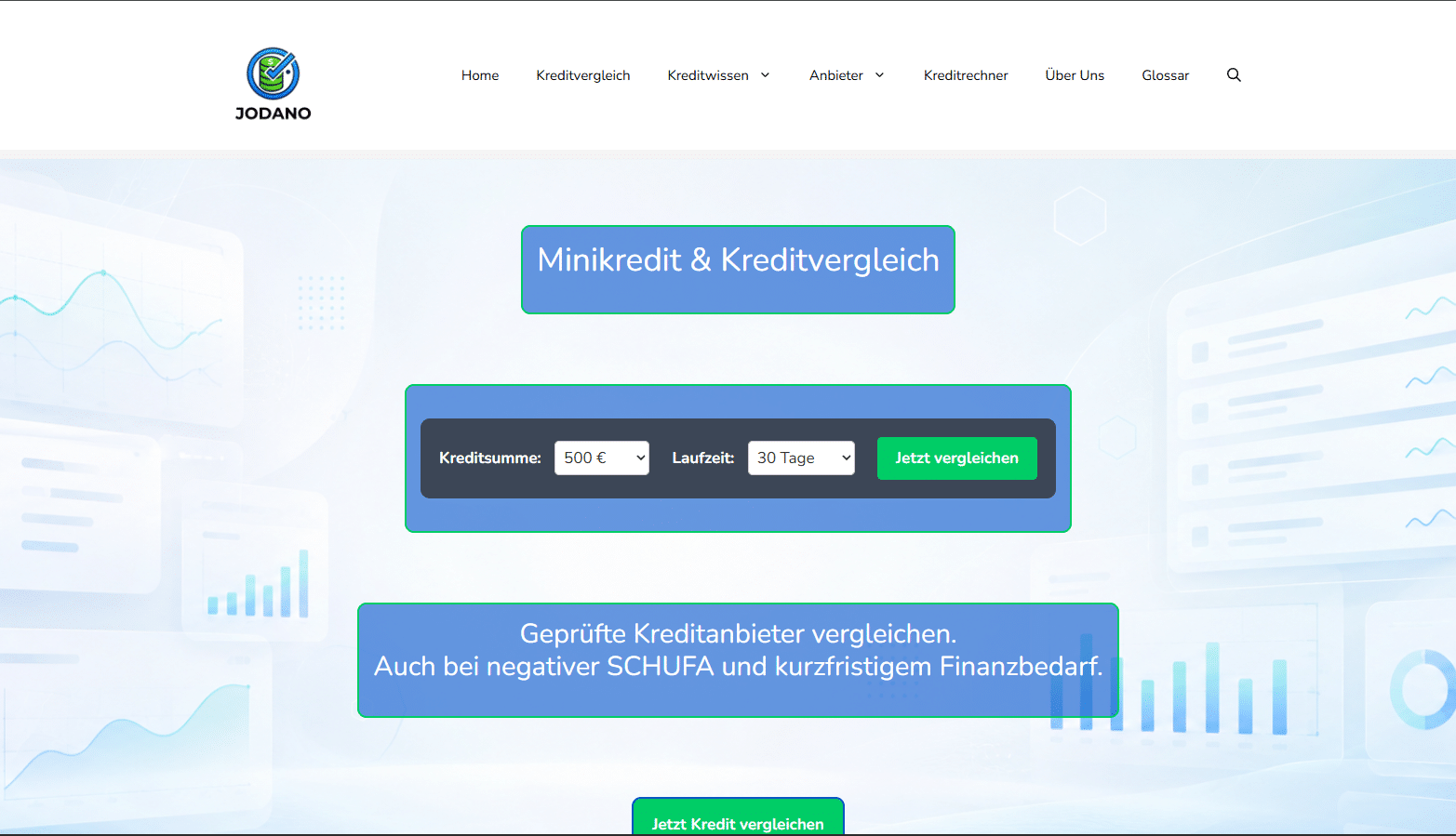 Jodano_Homepage Frontpage Homepage-Ansicht zu Jodano.de
